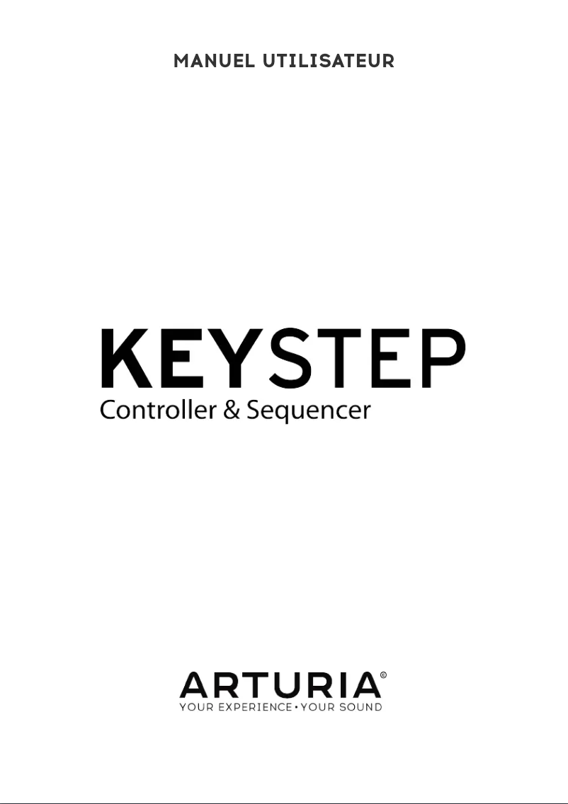 Page 1 of the manual User Manual Arturia Keystep