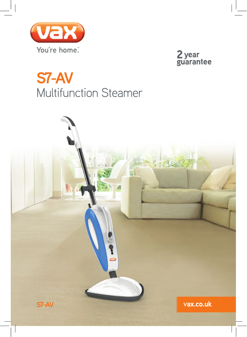 Page 1 of the manual User Manual Vax Total Home Pro S7-A plus