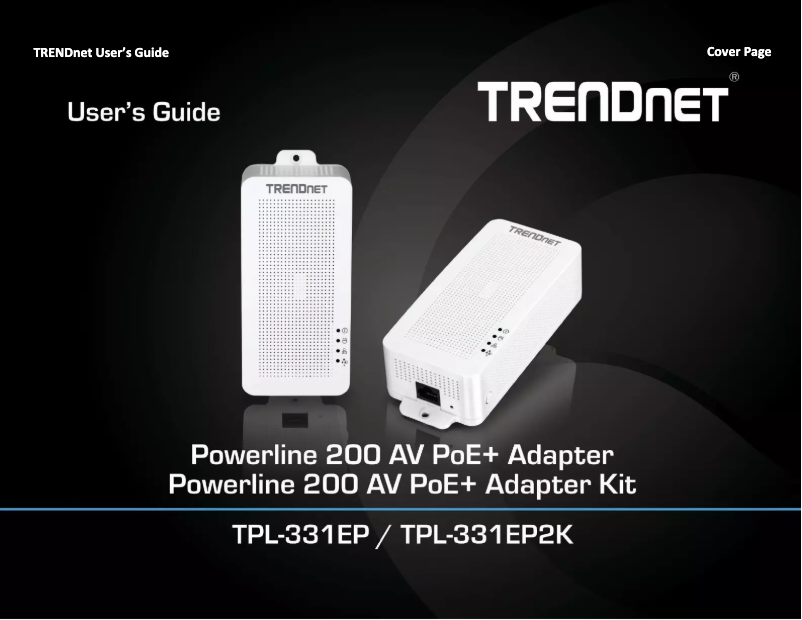 Page 1 of the manual User Manual TRENDnet TPL-331EP