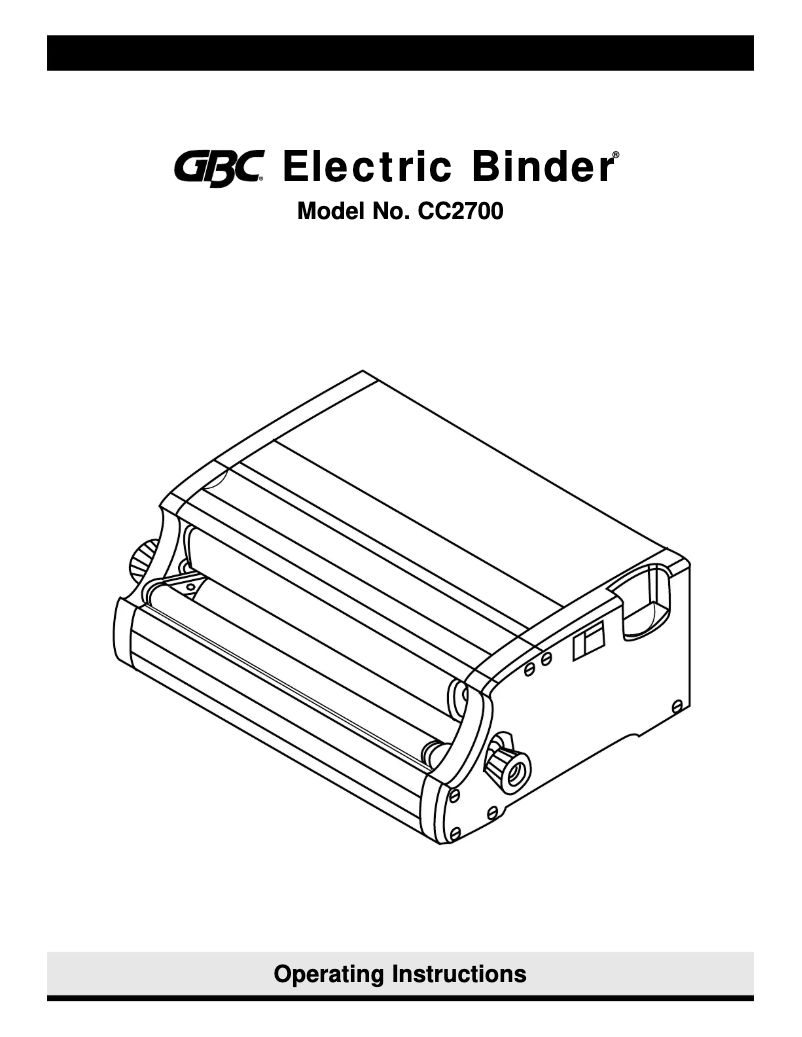 First page image of the manual for CC2700