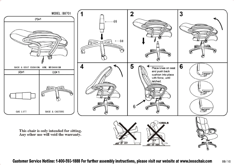 Page 1 of the manual User Manual Boss B8701