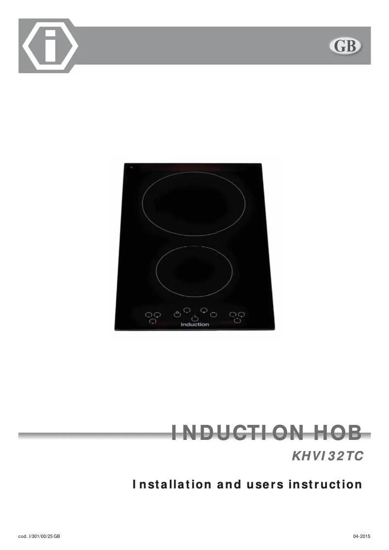 First page image of the manual for KHVI32TC