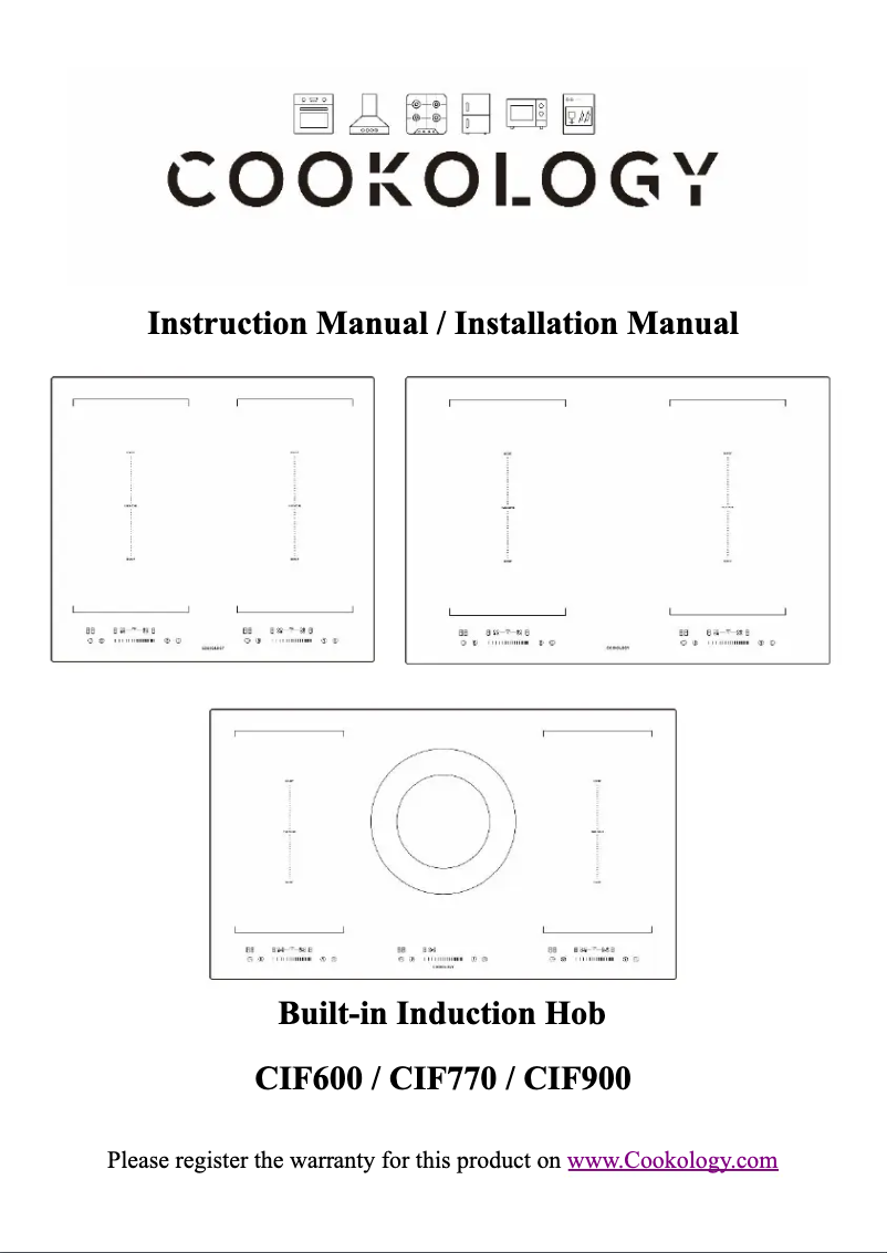 First page image of the manual for CIF600