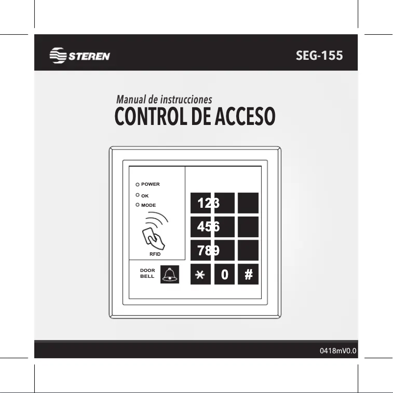 Page 1 of the manual User Manual Steren SEG-155