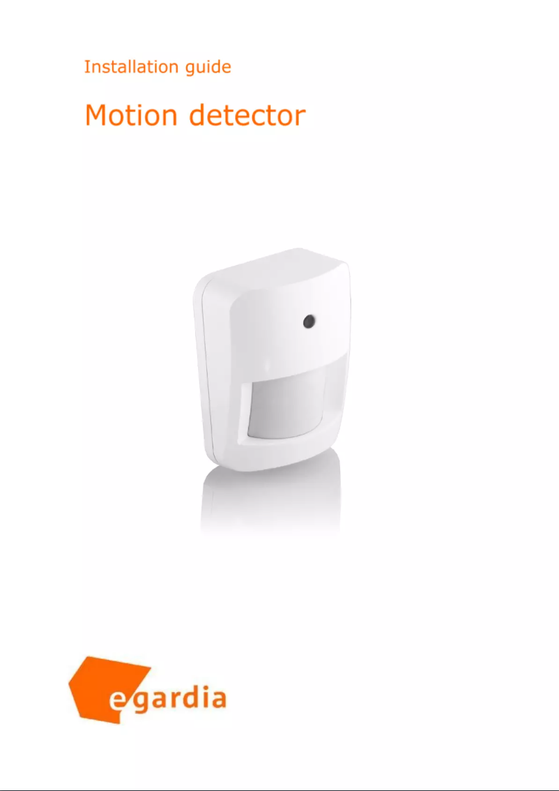 Page 1 of the manual User Manual Egardia MOV-31