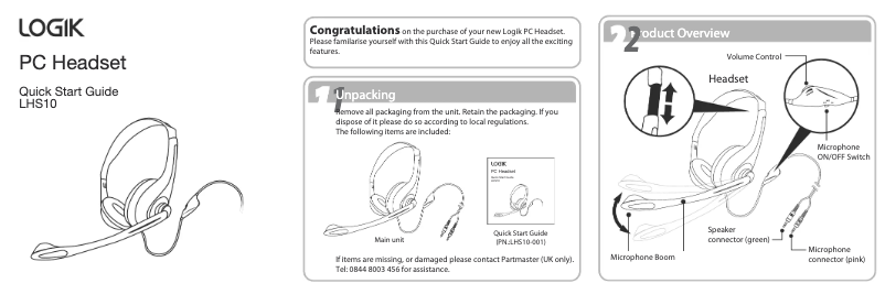 First page image of the manual for LHS10