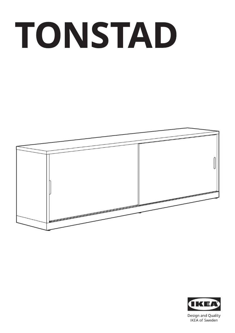 Page 1 of the manual User Manual Ikea TONSTAD 604.888.80