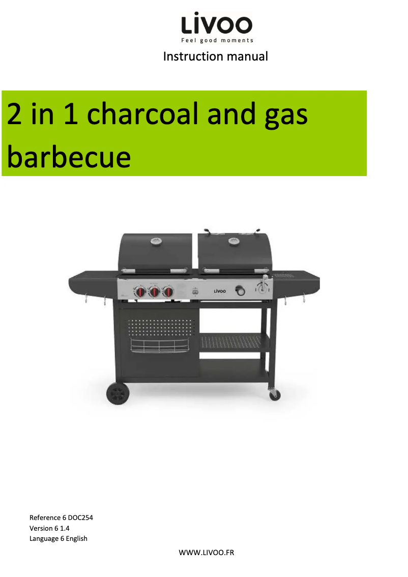 Page 1 of the manual User Manual Livoo DOC254