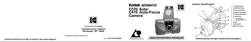 Page 1 of the manual User Manual Kodak Advantix C470
