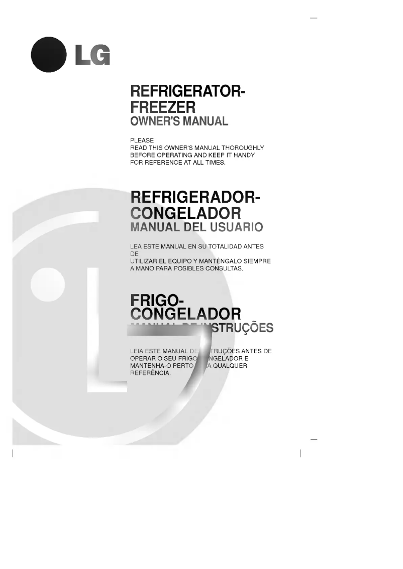 First page image of the manual for GR-T692DVQ