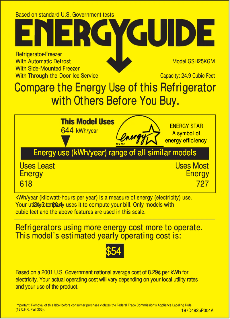 First page image of the manual for GSH22KGMCC