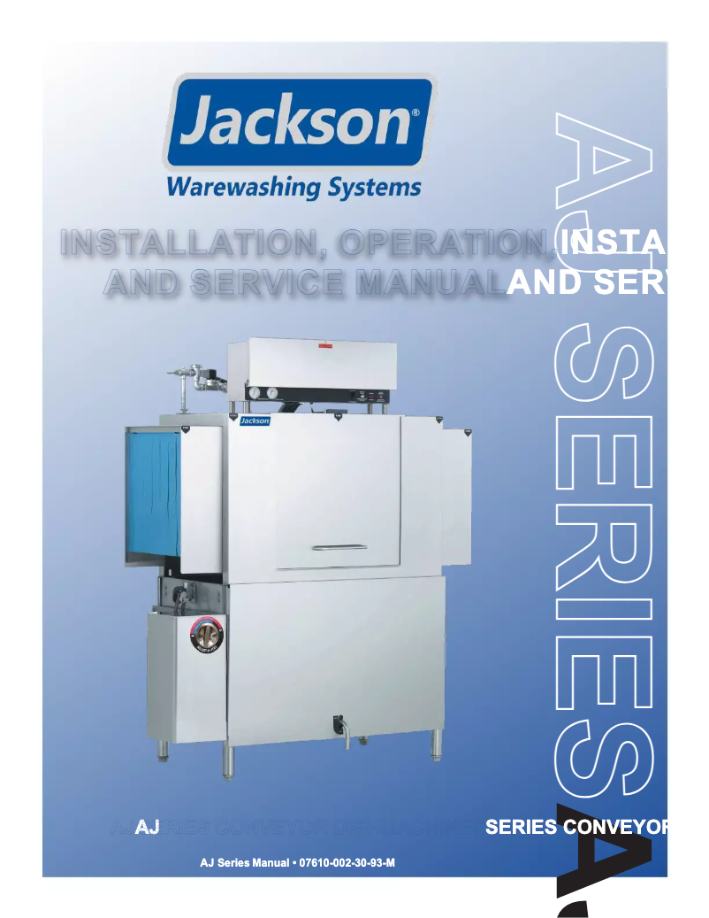 Page 1 of the manual User Manual Jackson AJ-64