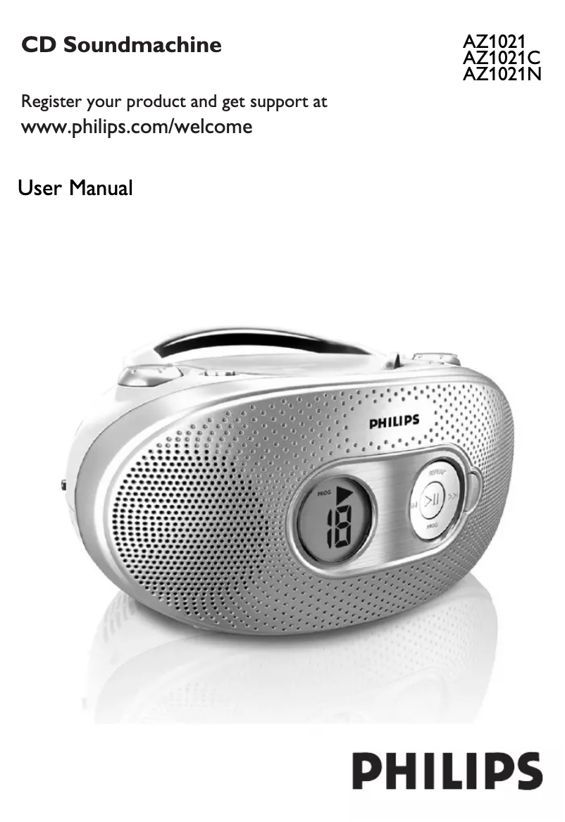 First page image of the manual for AZ1021N