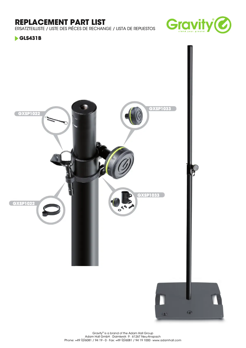 First page image of the manual for LS 431 B