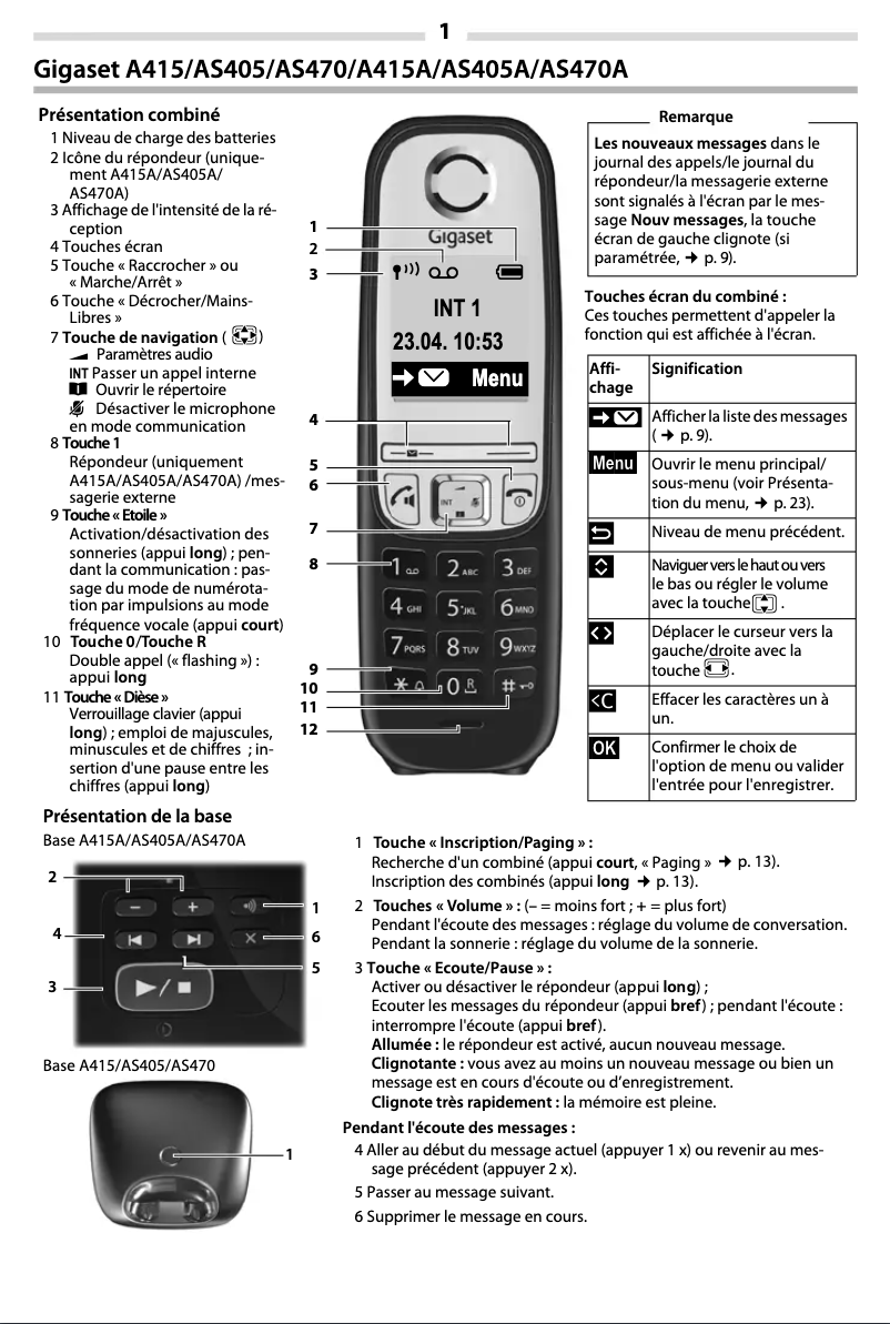 First page image of the manual for A475A