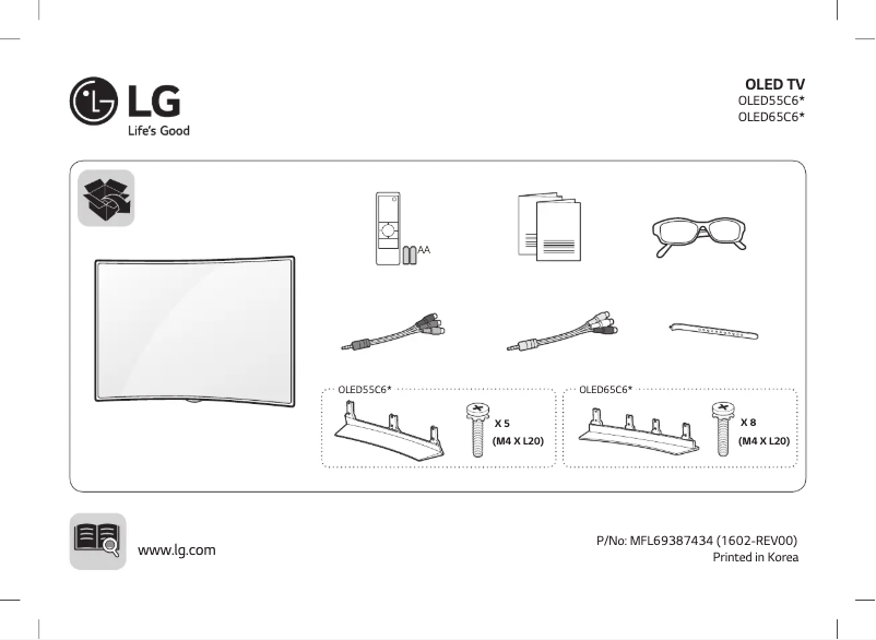 Page 1 of the manual User Manual LG OLED65C6Y