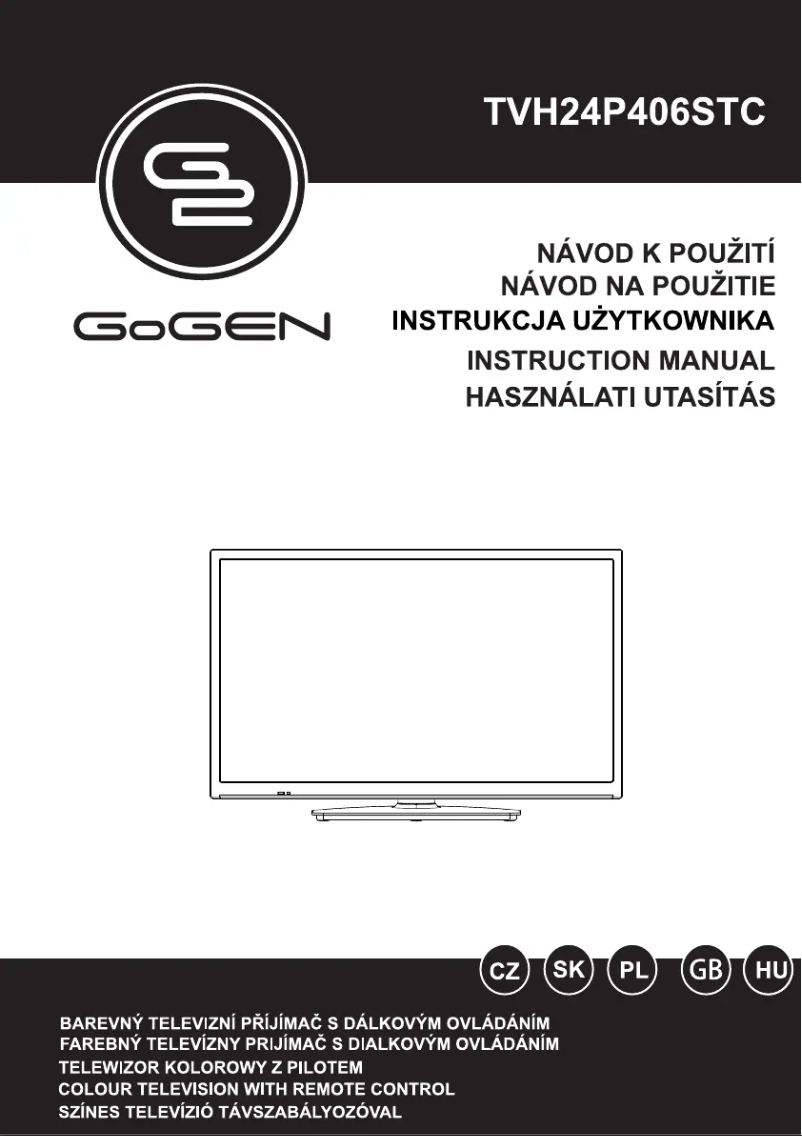 Page 1 of the manual User Manual GoGen TVH24P406STC