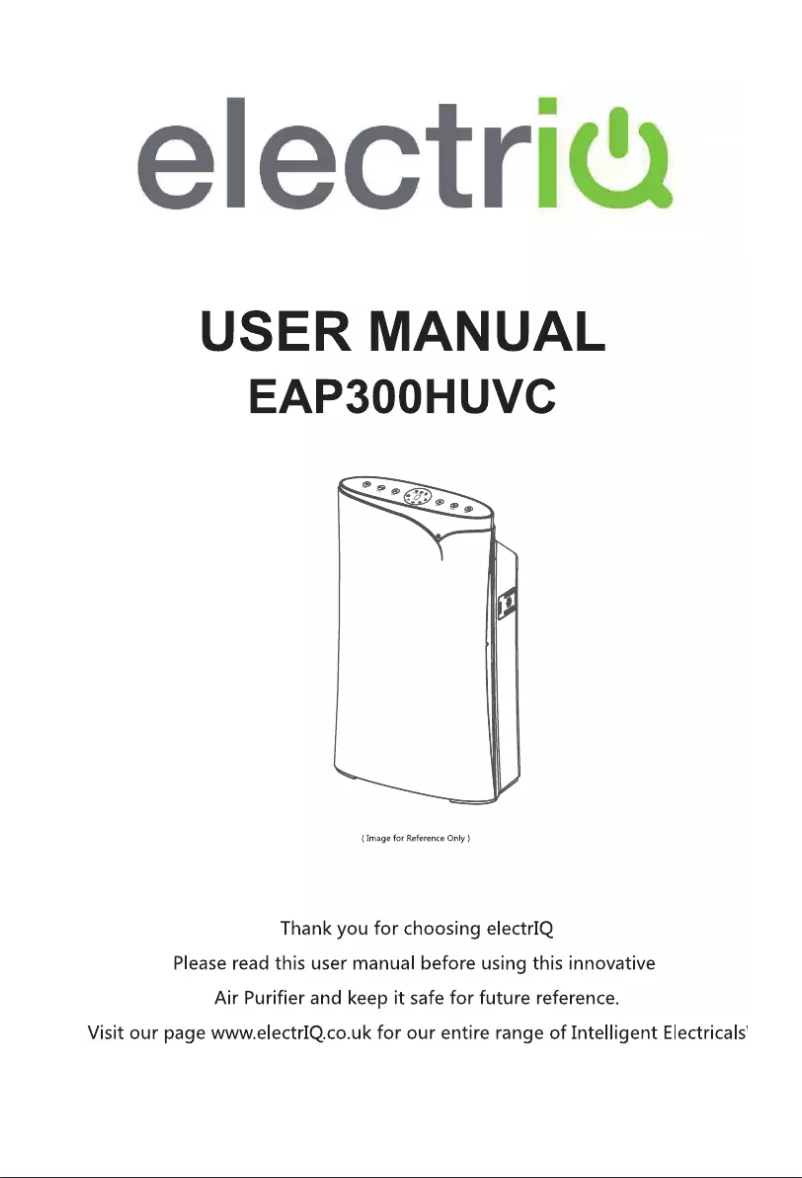 First page image of the manual for EAP300HUVC