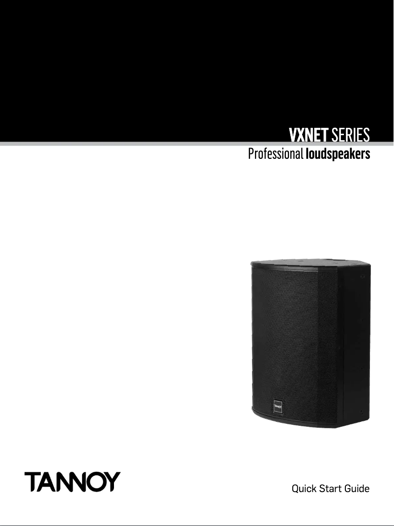 Page 1 of the manual User Manual Tannoy VXNET 15Q