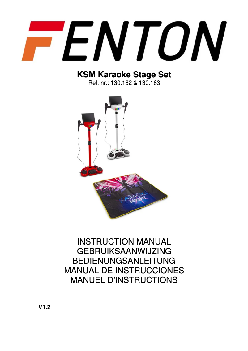 First page image of the manual for KSM15R