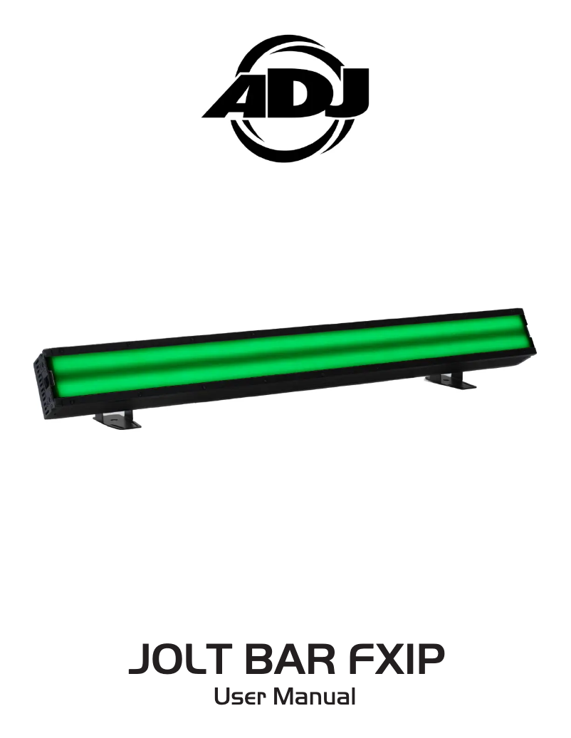 Page 1 of the manual User Manual Adj Jolt Bar FXIP