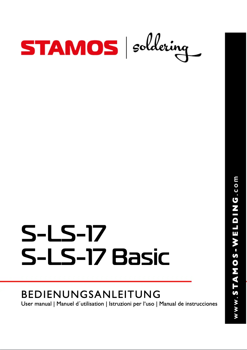 Page 1 of the manual User Manual Stamos S-LS-17