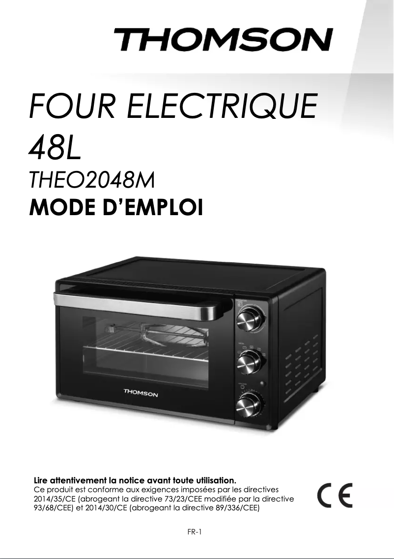 First page image of the manual for THEO2048M