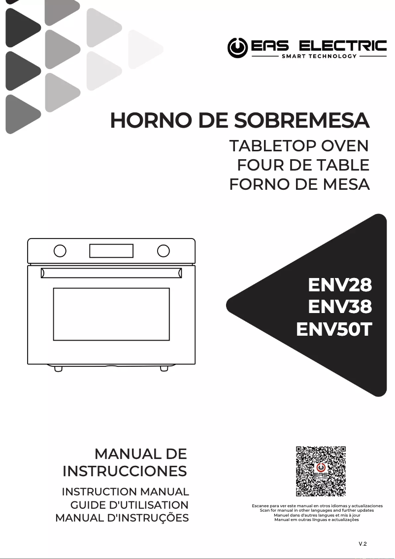 First page image of the manual for ENV50T