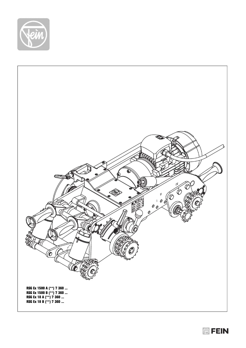 First page image of the manual for RSG EX 1500 A