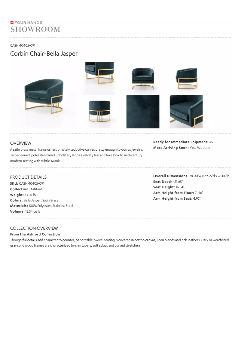 Page 1 of the manual User Manual Four Hands CASH-10405-091