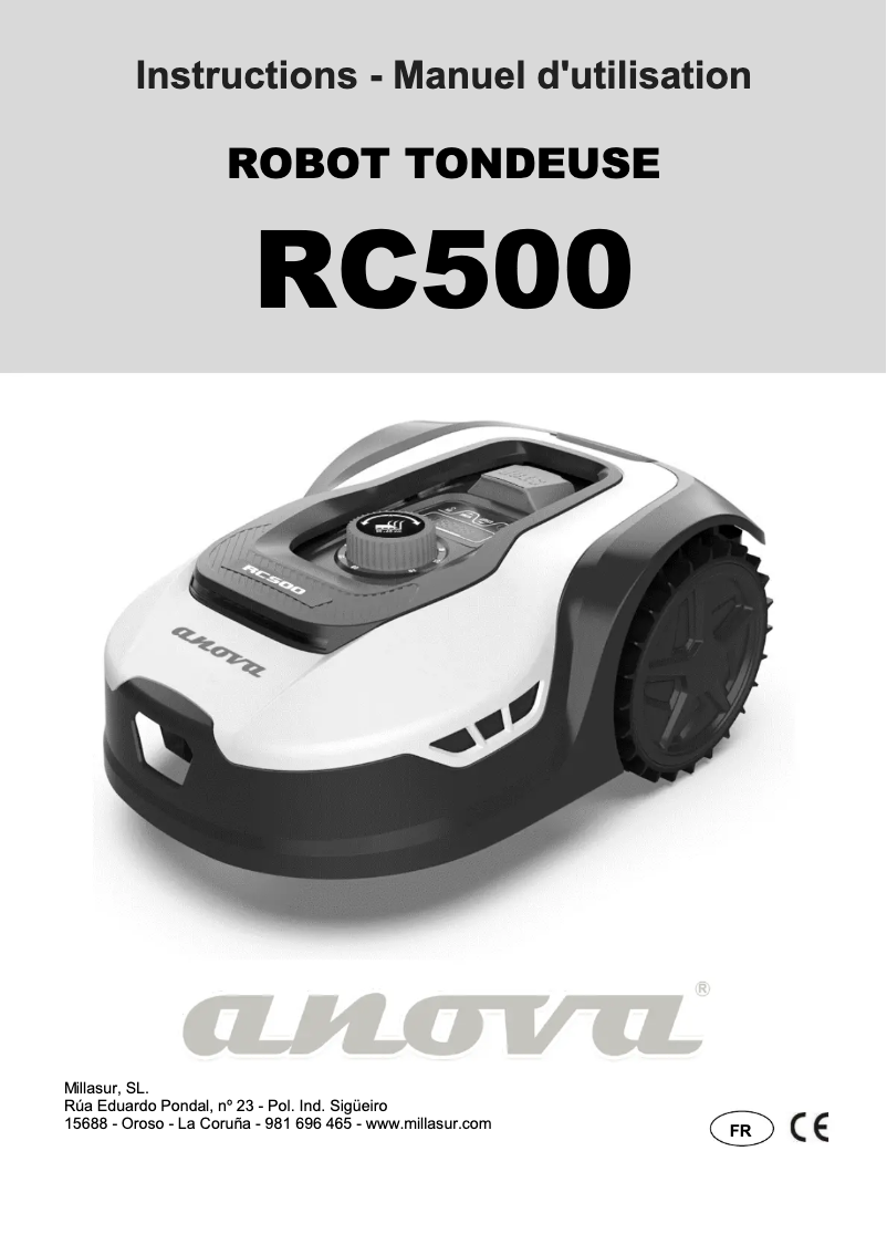 First page image of the manual for RC500