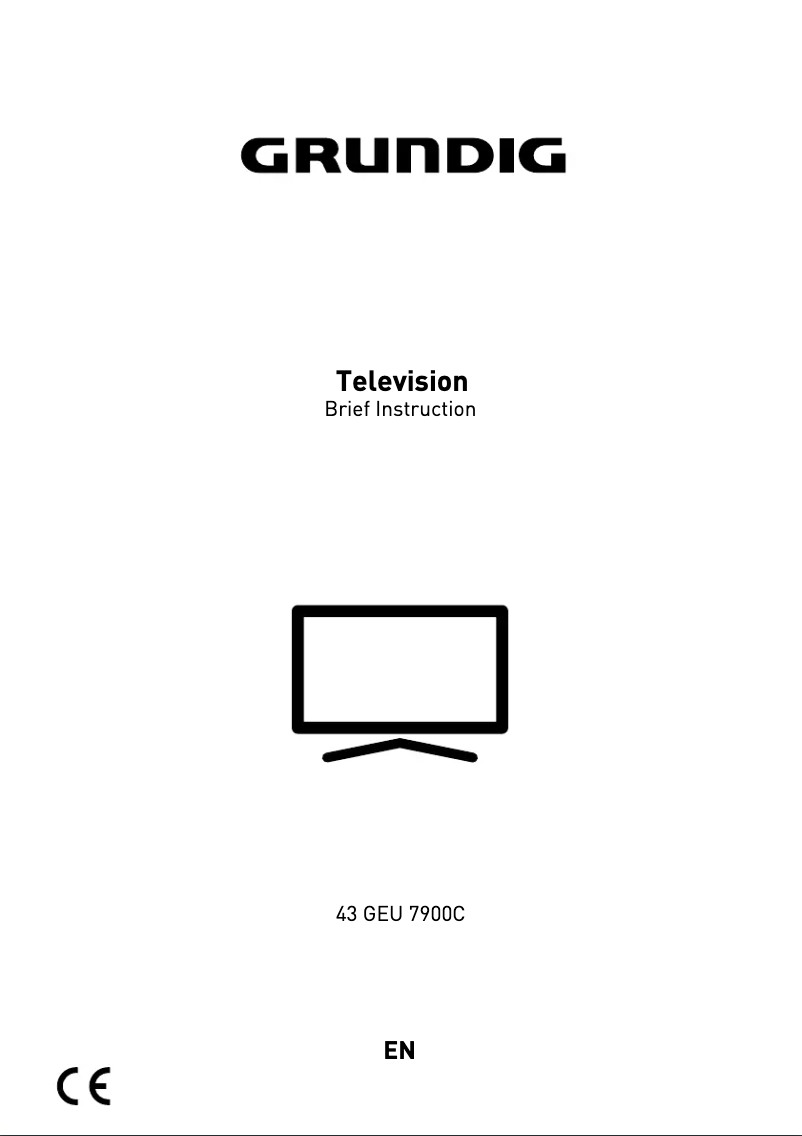 First page image of the manual for 43 GEU 7900C