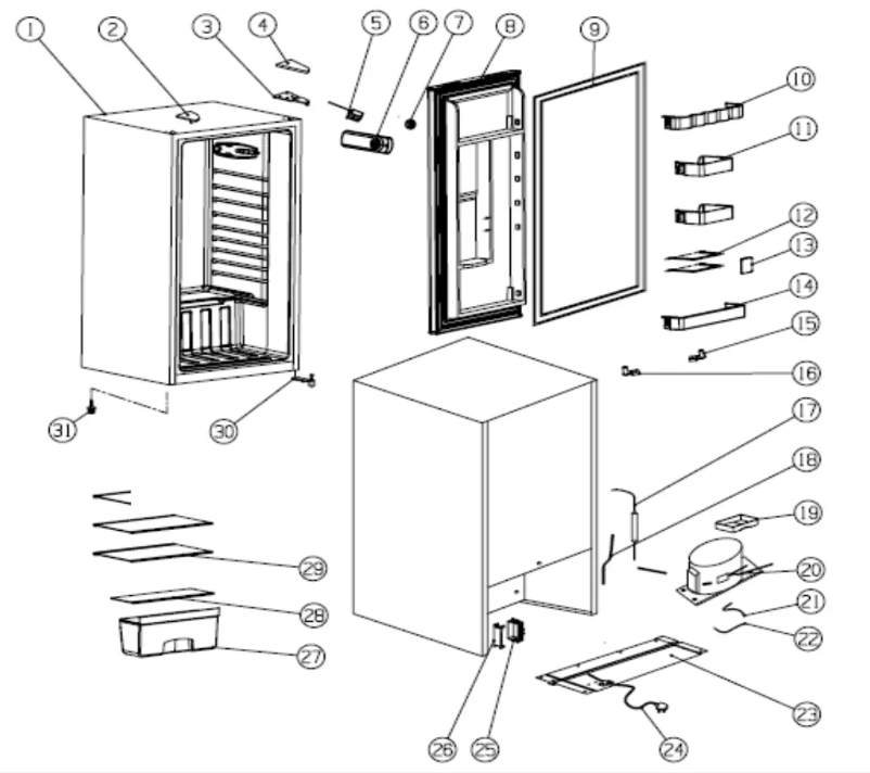 Page 1 of the manual Wiring Diagram Avanti AR321BB