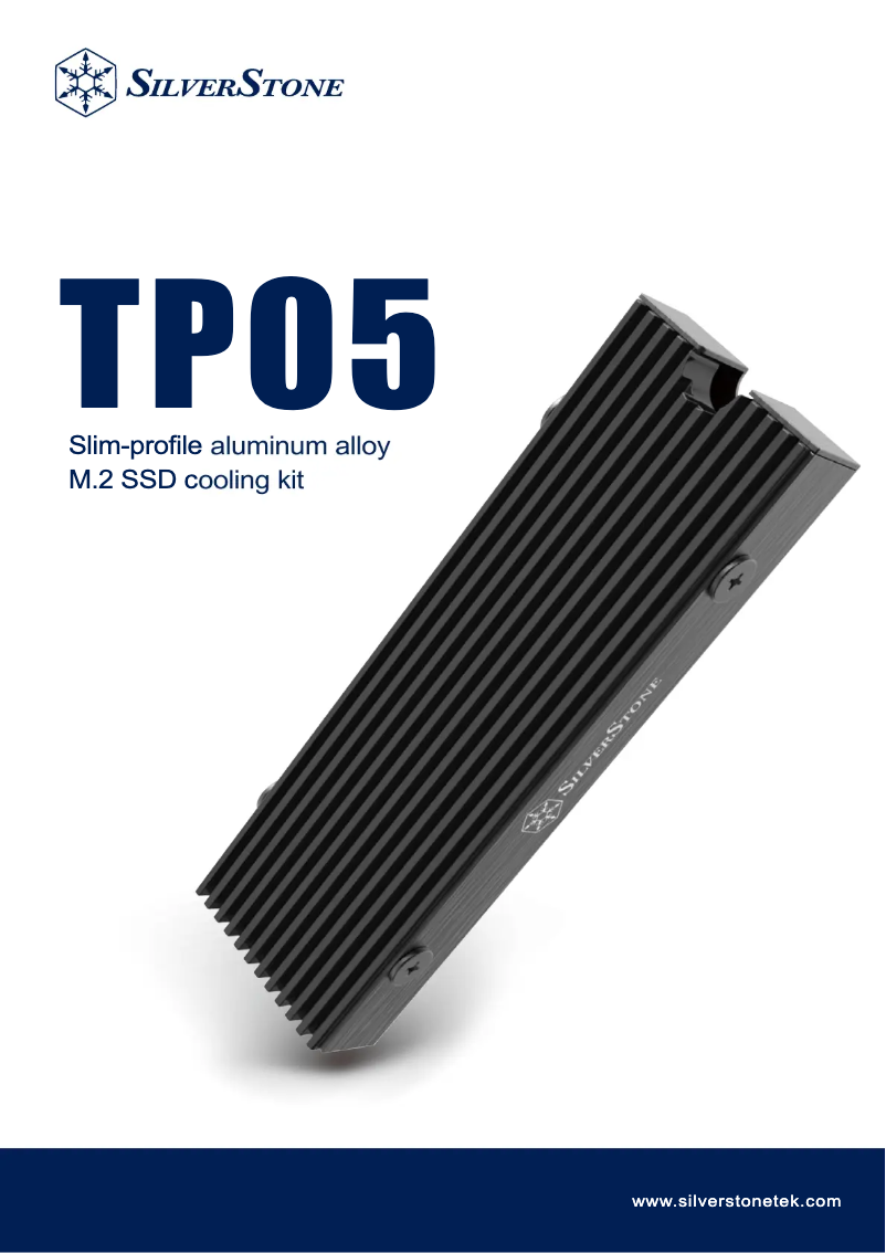 Page 1 of the manual User Manual Silverstone TP05