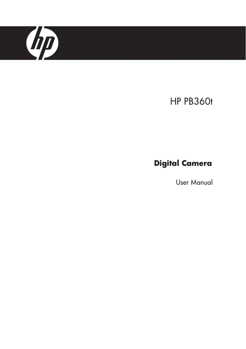 Page 1 of the manual User Manual HP PB360t