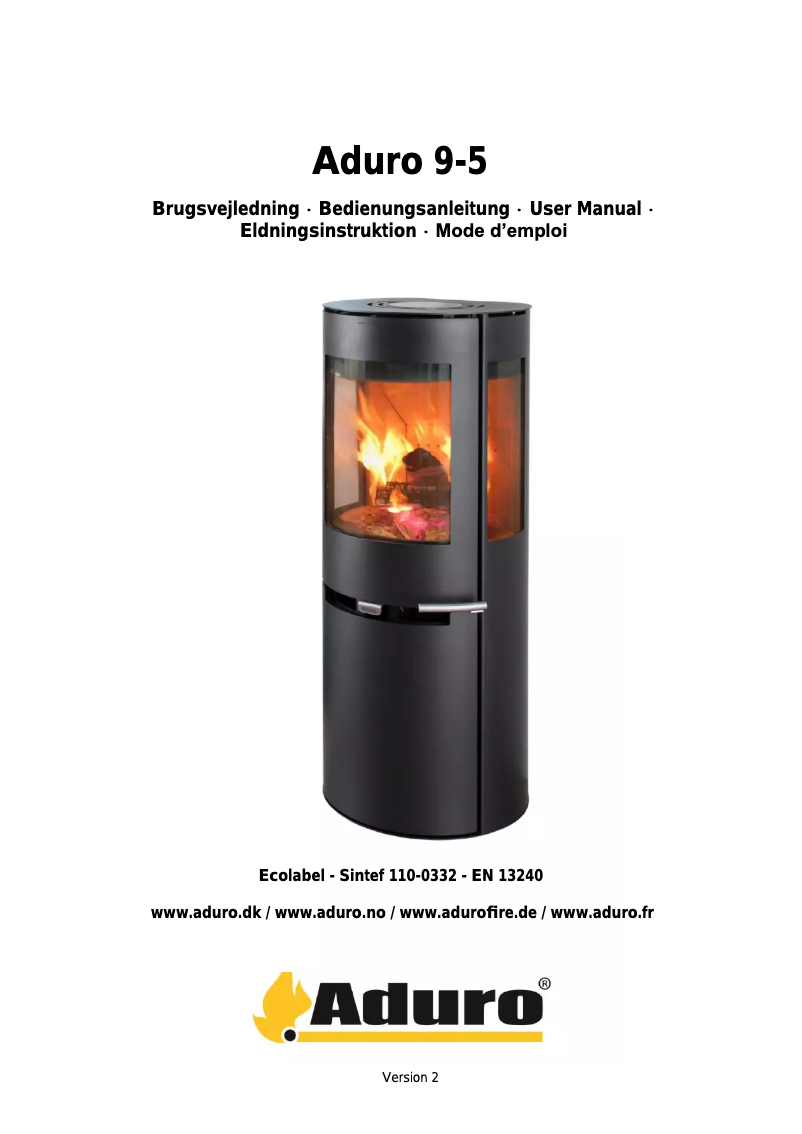 First page image of the manual for 9-5