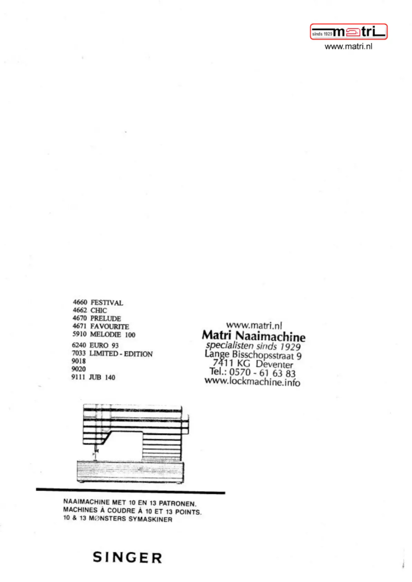 Page 1 of the manual User Manual Singer Prelude 4670
