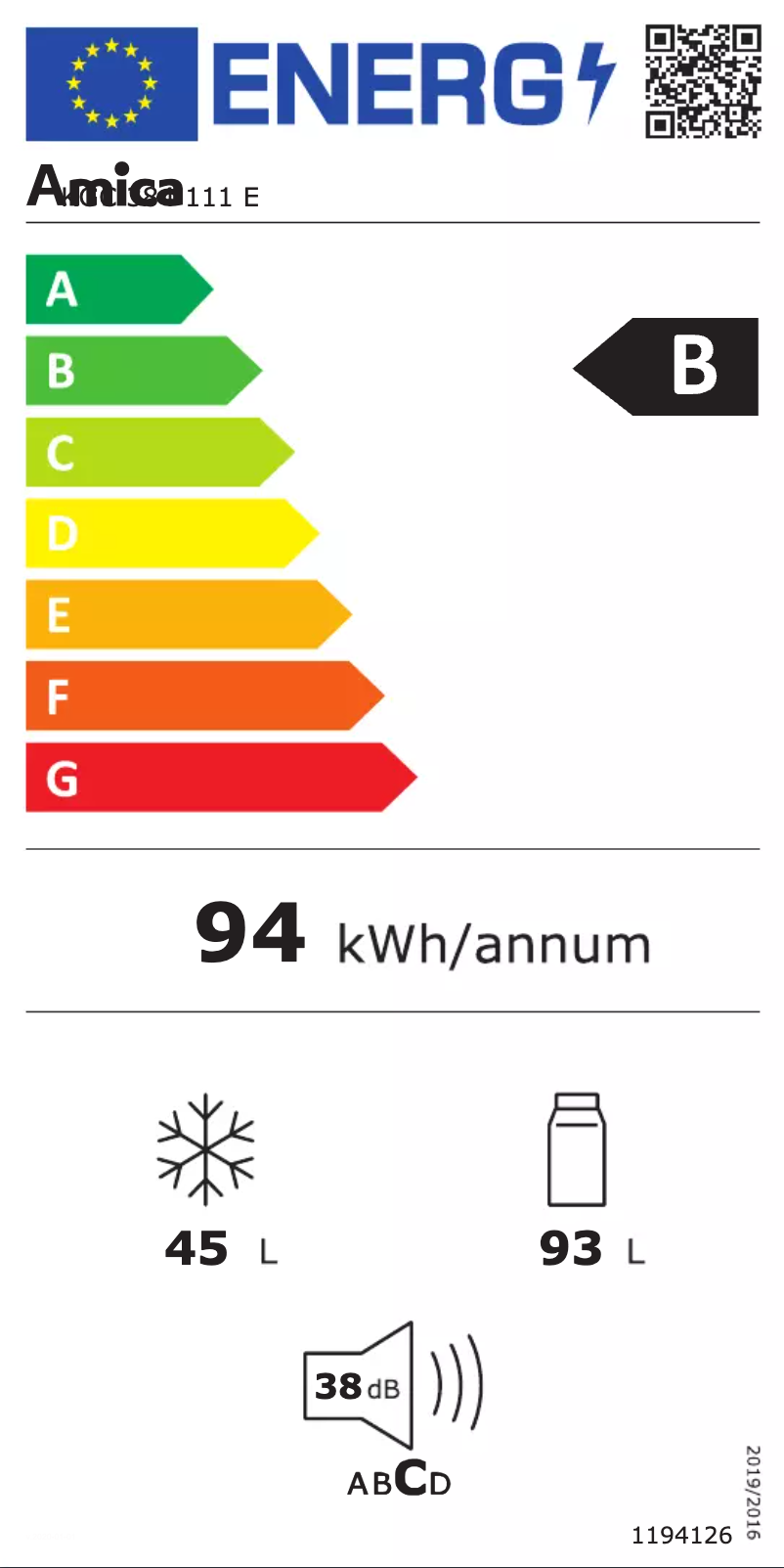 First page image of the manual for KGC 384 111 E