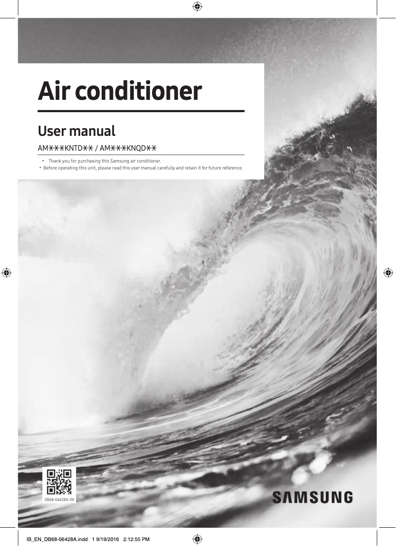 First page image of the manual for AM045KNQDEH