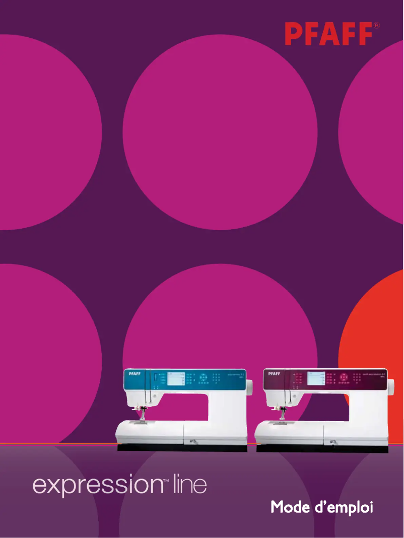 Page 1 of the manual User Manual Pfaff Quilt Expression 4.2