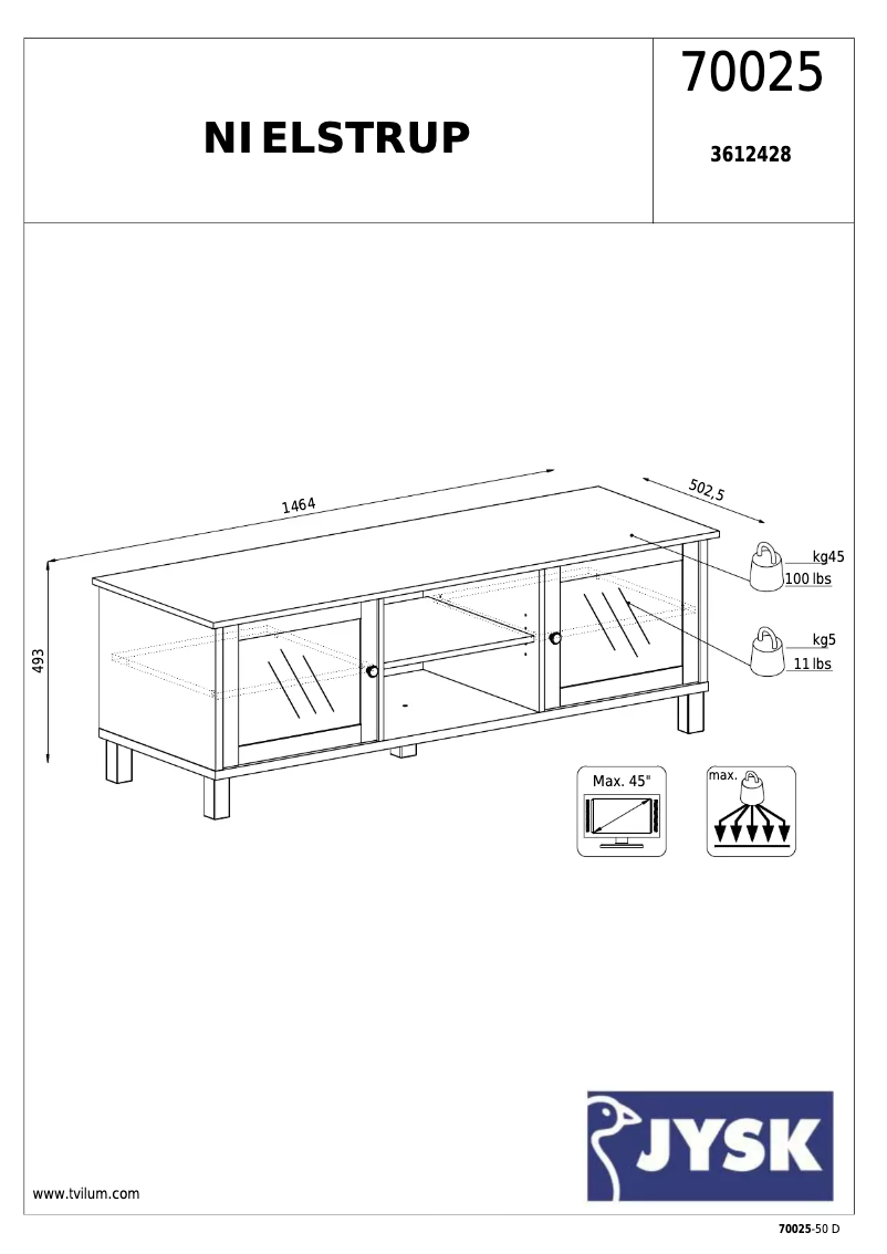First page image of the manual for Nielstrup