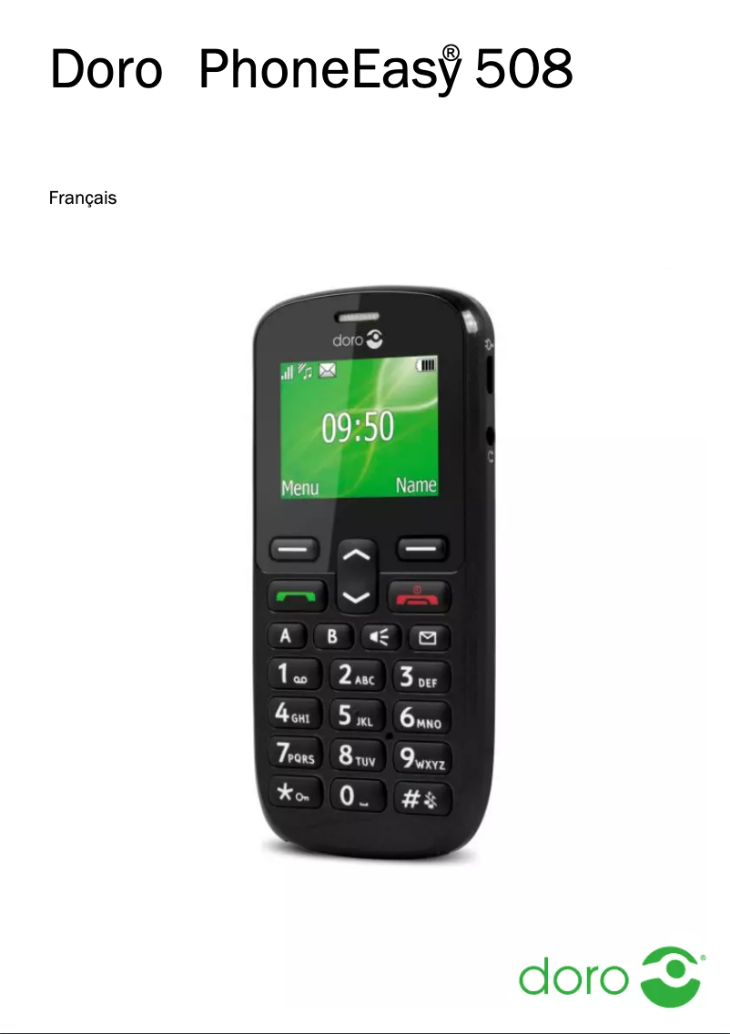 First page image of the manual for PhoneEasy 508