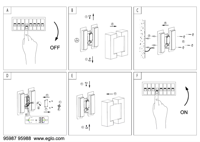 Page 1 of the manual User Manual Eglo Sitia