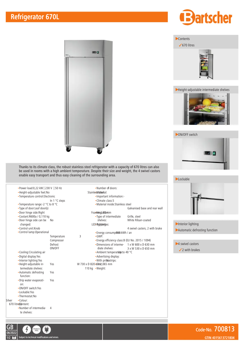 First page image of the manual for 700813