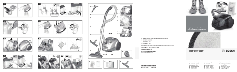 First page image of the manual for BGL2UB1028