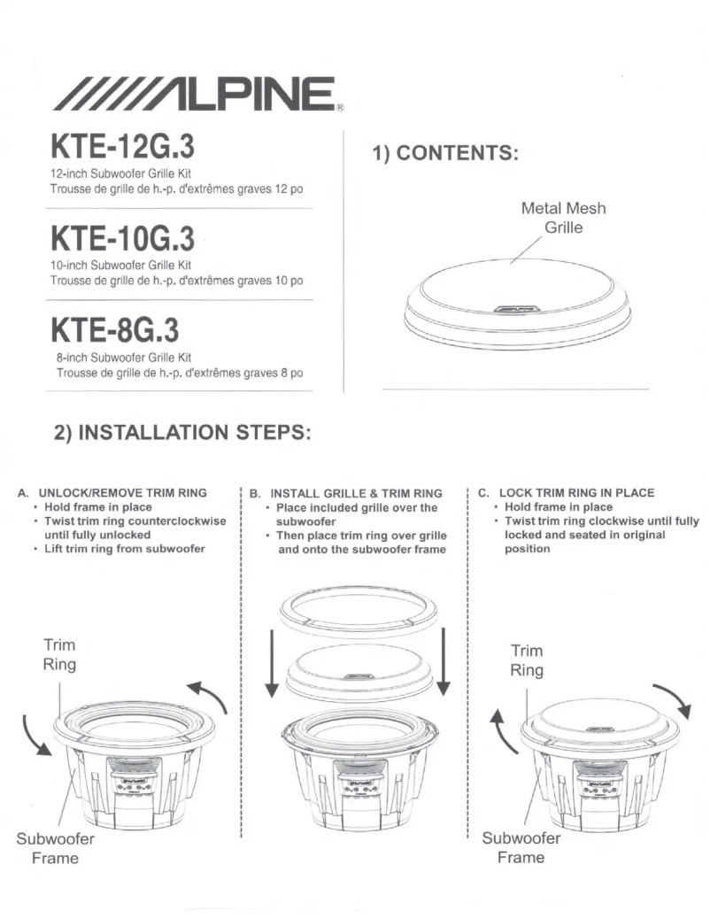 First page image of the manual for KTE-8G.3