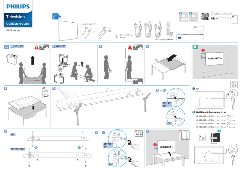 First page image of the manual for 50PUT8808