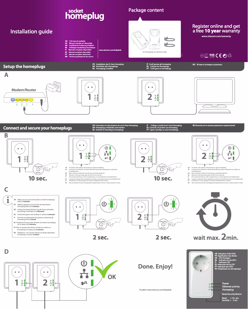 Page 1 of the manual User Manual Sitecom LN-553