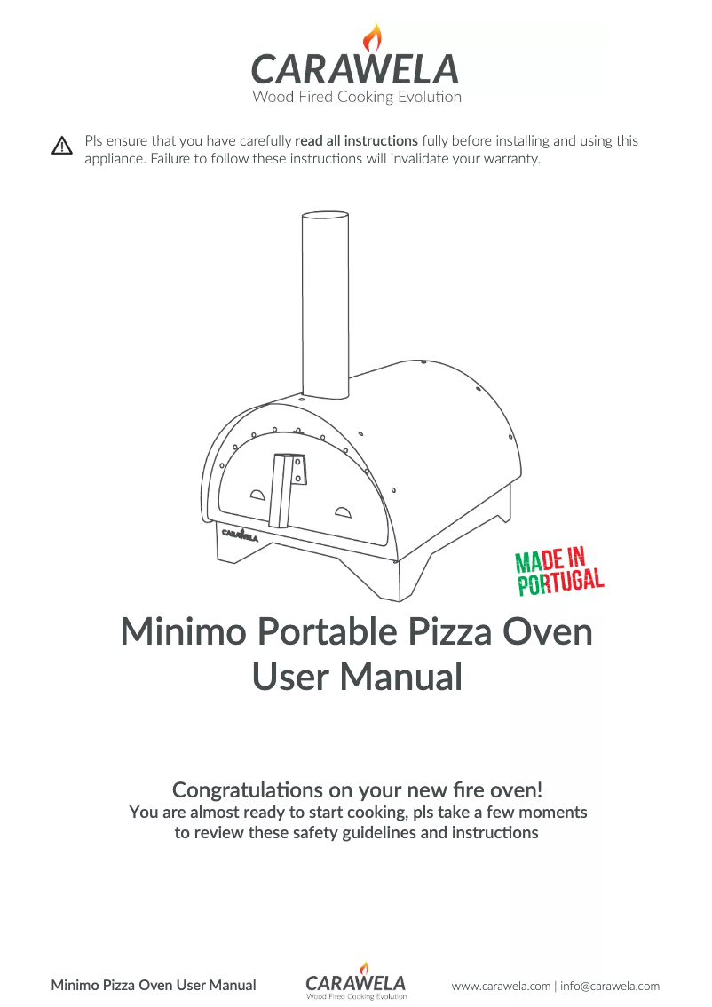 First page image of the manual for Minimo