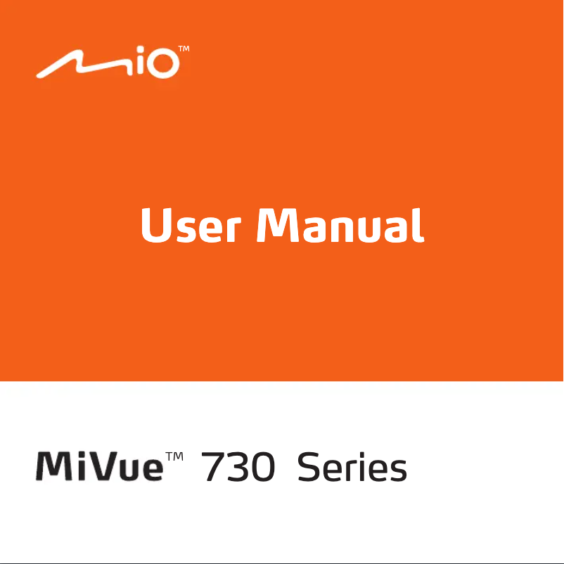 First page image of the manual for MiVue 733 WiFi